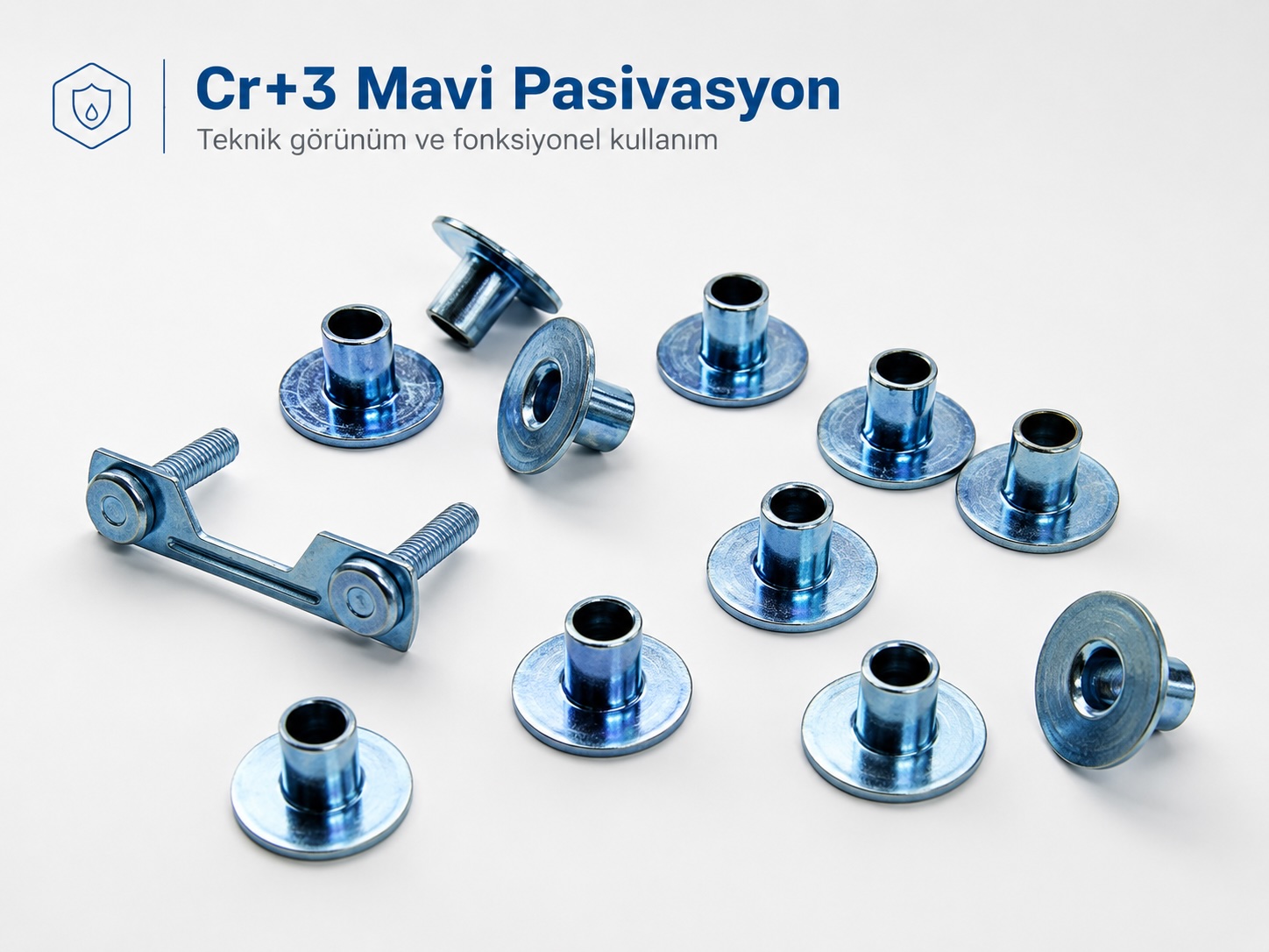 Çinko nikel kaplamada Cr+3 mavi pasivasyon